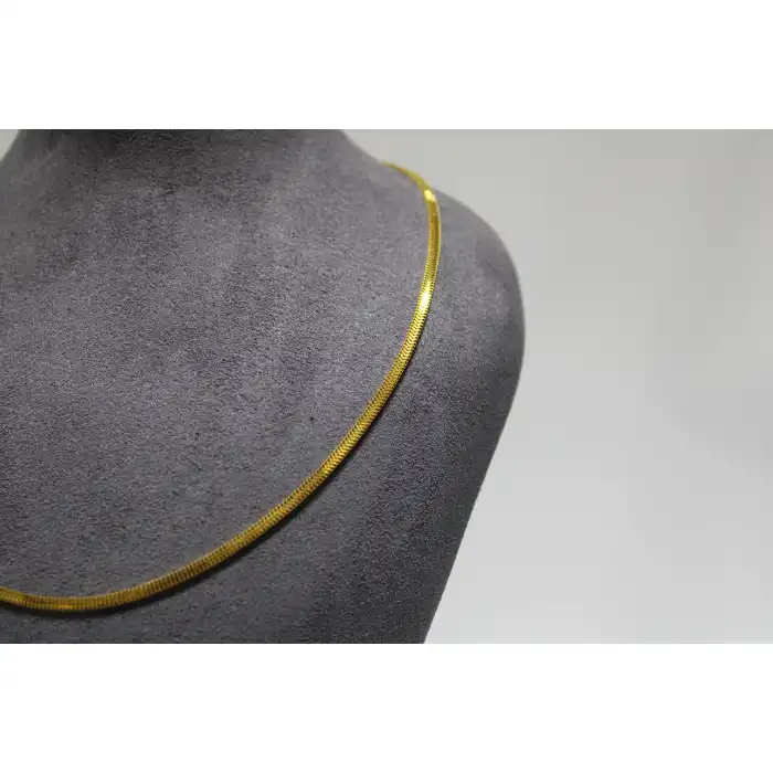 14 Ayar Altın İtalyan Ezme Kolye