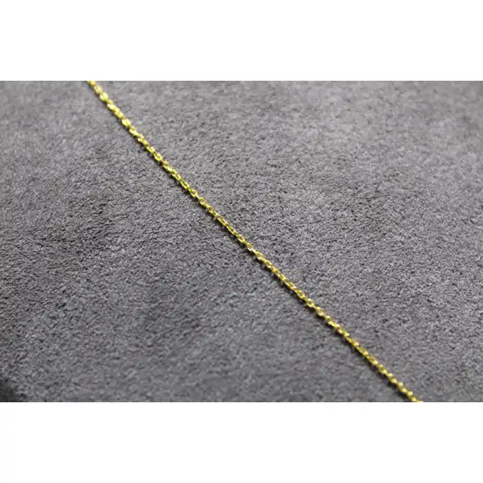 14 Ayar Altın Ö Harfi Kolye Zinciriyle Beraber