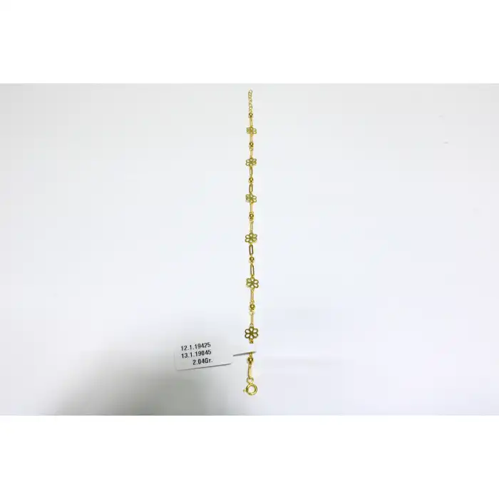 14 Ayar Altın Papatya Modeli Bileklik