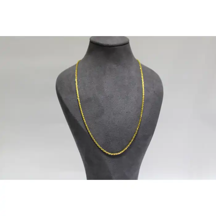 14 Ayar Altın Pullu Kadın Zinciri Kolye