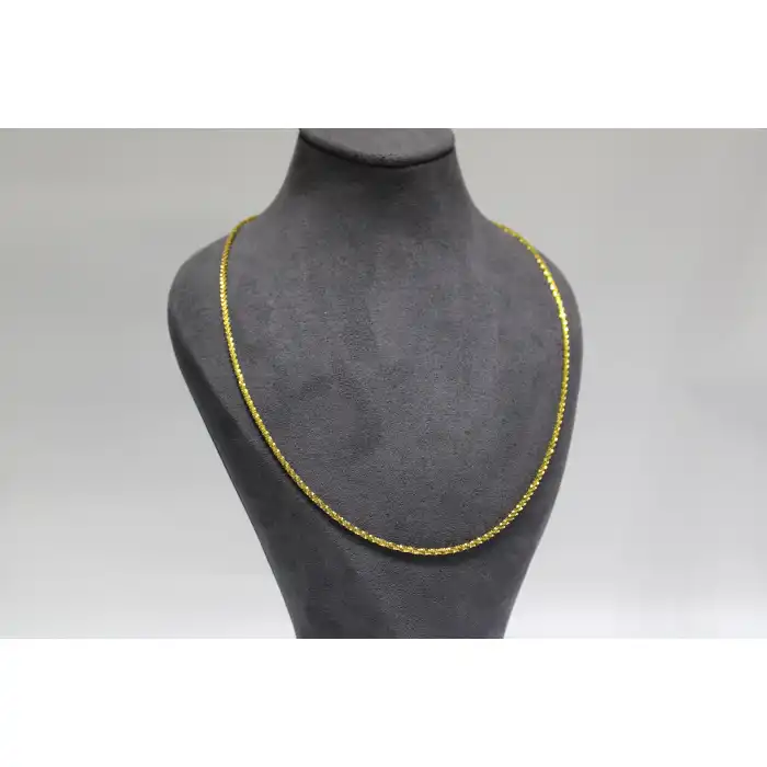 14 Ayar Altın Pullu Kadın Zinciri Kolye