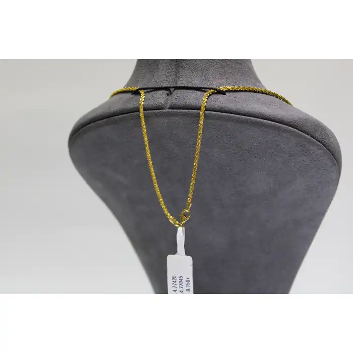 14 Ayar Altın Pullu Kadın Zinciri Kolye