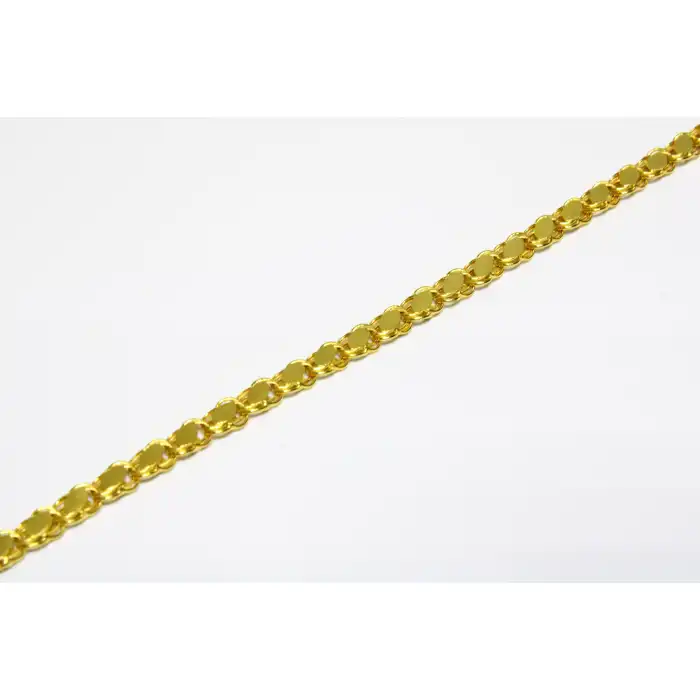 14 Ayar Altın Pullu Künye Bileklik