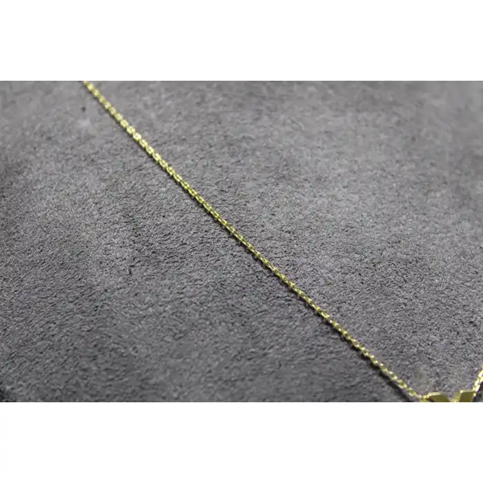 14 Ayar Altın Y Harfi Kolye Zinciriyle Beraber