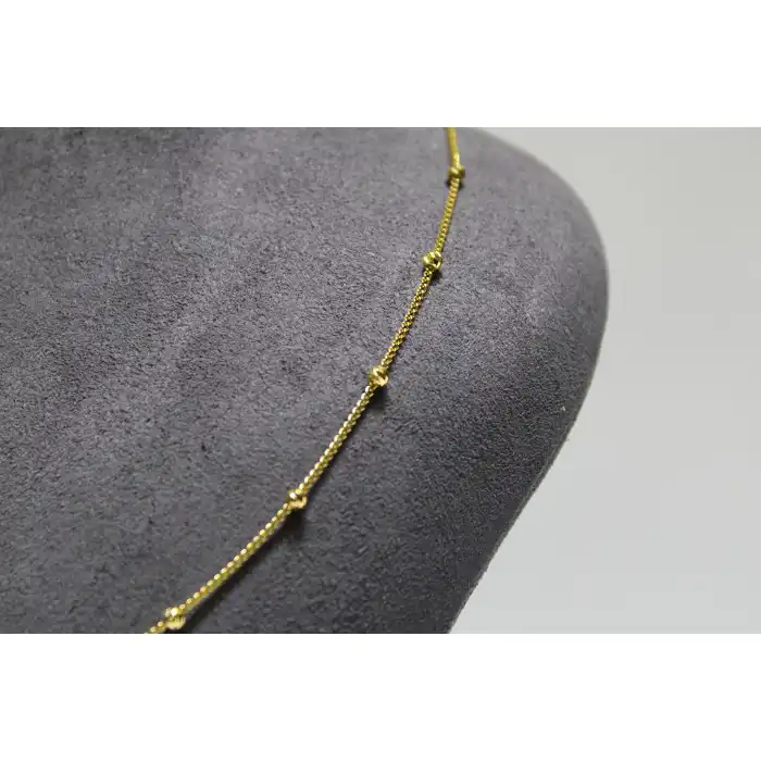 14 Ayar Gerçek Altın Dorikalı Zincir Kolye