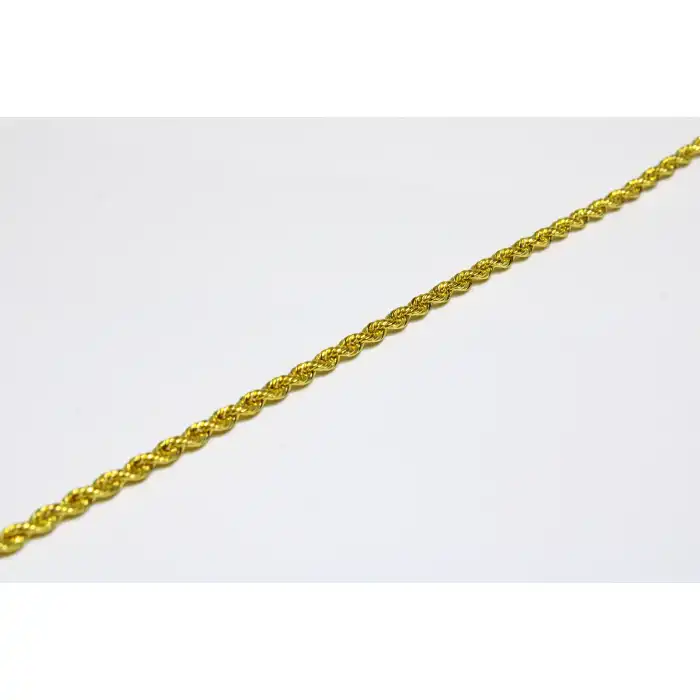 14 Ayar Gerçek Altın Halat Künye