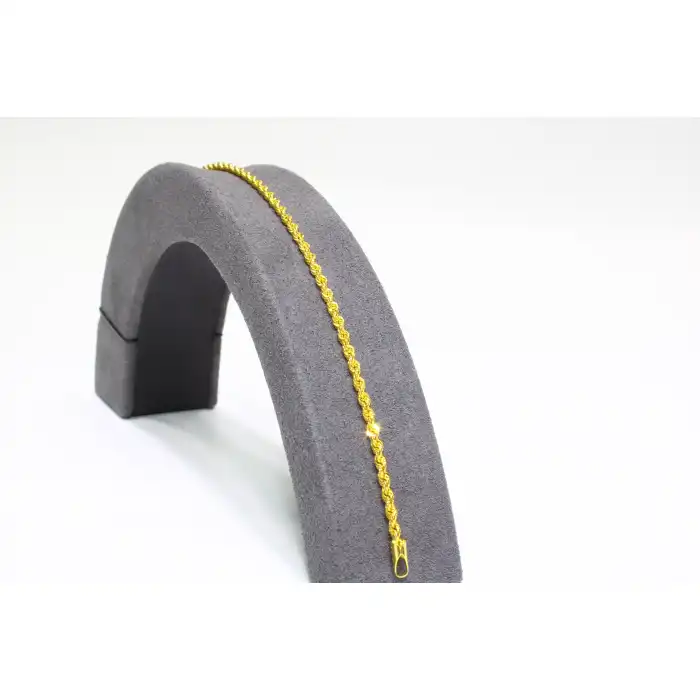 14 Ayar Gerçek Altın Halat Künye