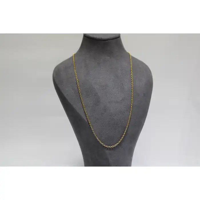 14 Ayar Gerçek Altın Halka Modeli Zincir