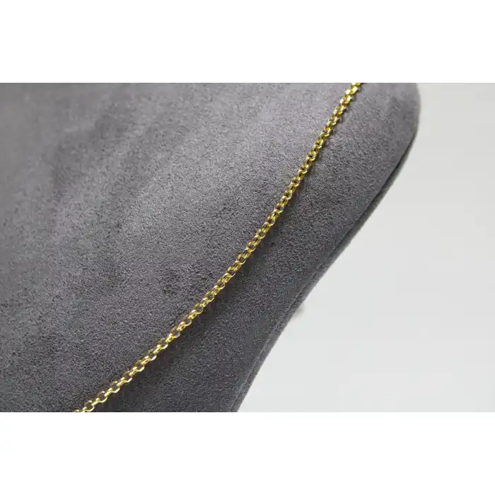 14 Ayar Gerçek Altın Halka Modeli Zincir