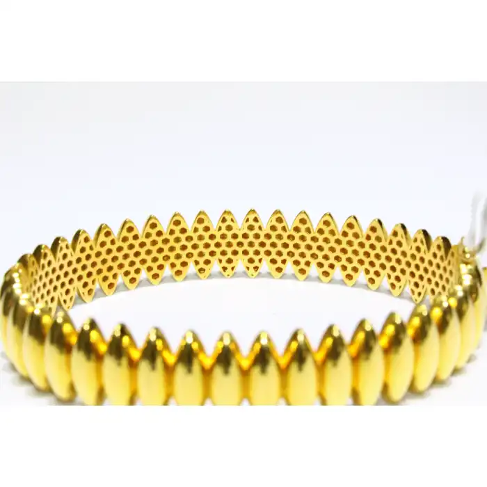 22 Ayar Altın Arpa Modeli Kelepçe Bilezik 24.62 GR KLP0904