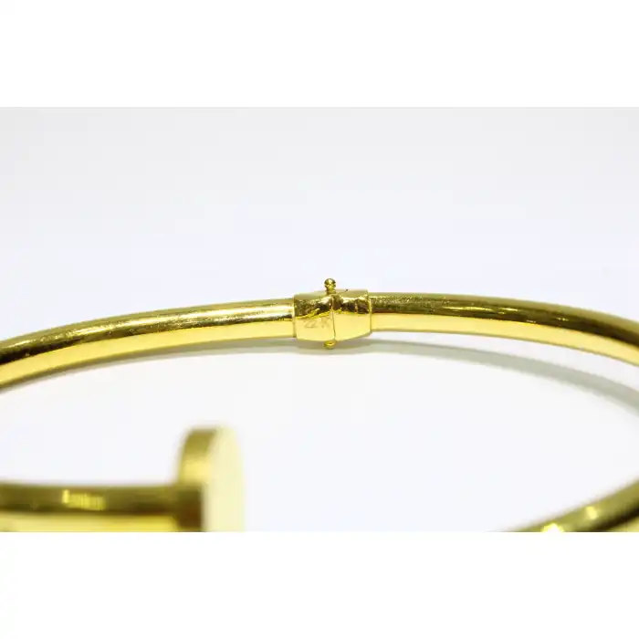 22 Ayar Altın Çivi Modeli Kelepçe Bilezik 12.45 GR KLP0811