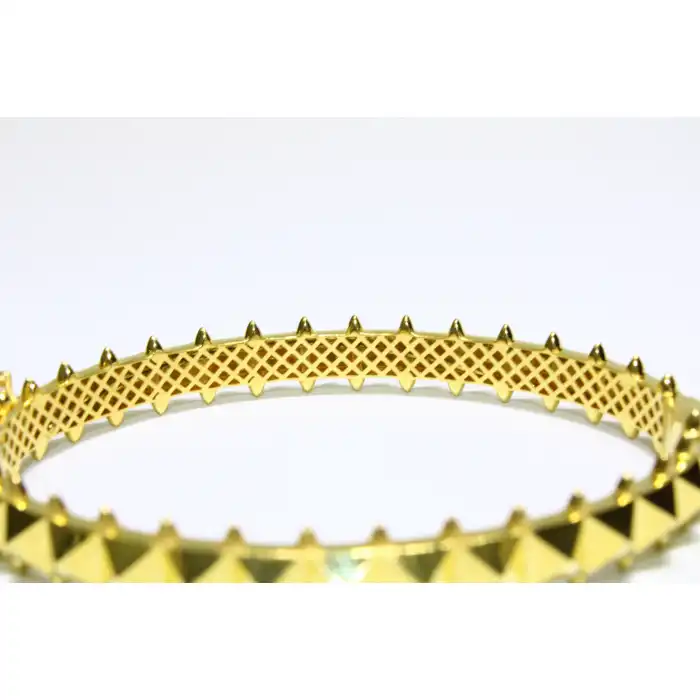 22 Ayar Altın Dikenli Piramit Modeli Kelepçe Bilezik 16.53 GR KLP2188