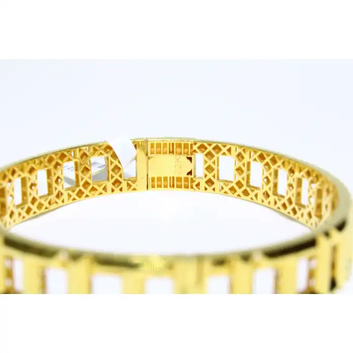 22 Ayar Altın Dikdörtgen T Model Kelepçe Bilezik 17.96 GR KLP2151