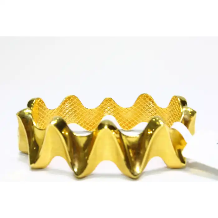 22 Ayar Altın Zikzak Modeli Kelepçe Bilezik 31.18 GR KLP0839