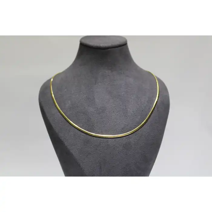 14 Ayar Altın Balık Sırtı Modeli Kolye