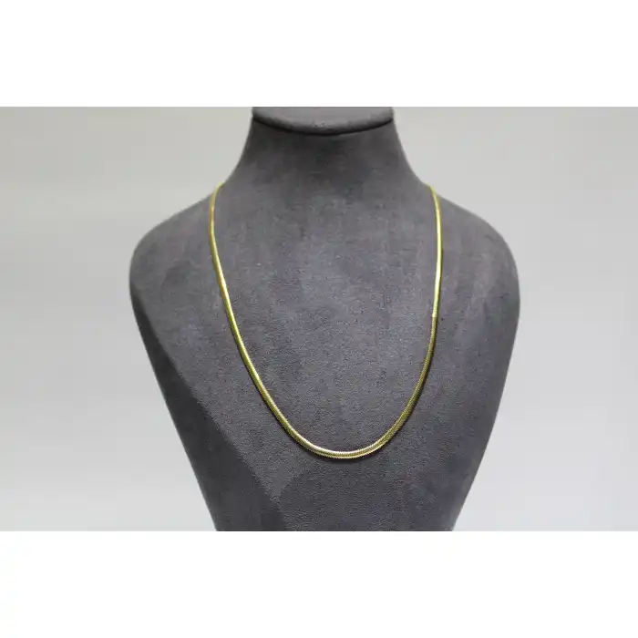 14 Ayar Altın Balık Sırtı Modeli Kolye