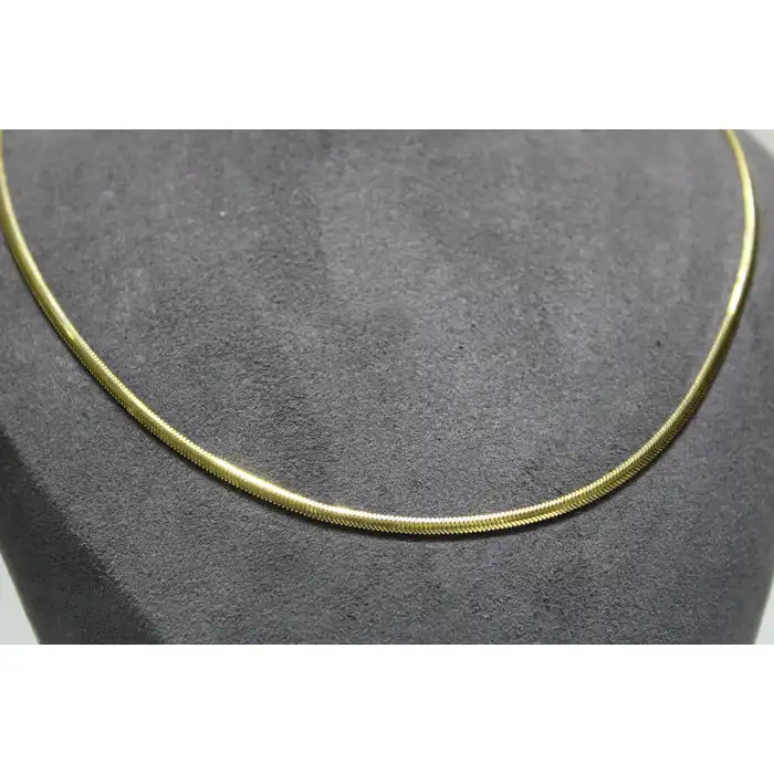 14 Ayar Altın Balık Sırtı Modeli Kolye