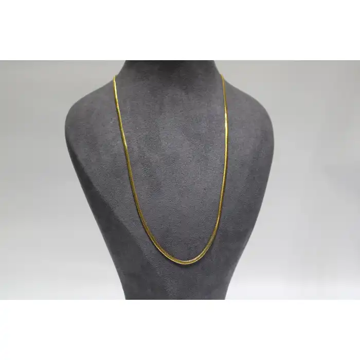 14 Ayar Altın Balık Sırtı Modeli Kolye