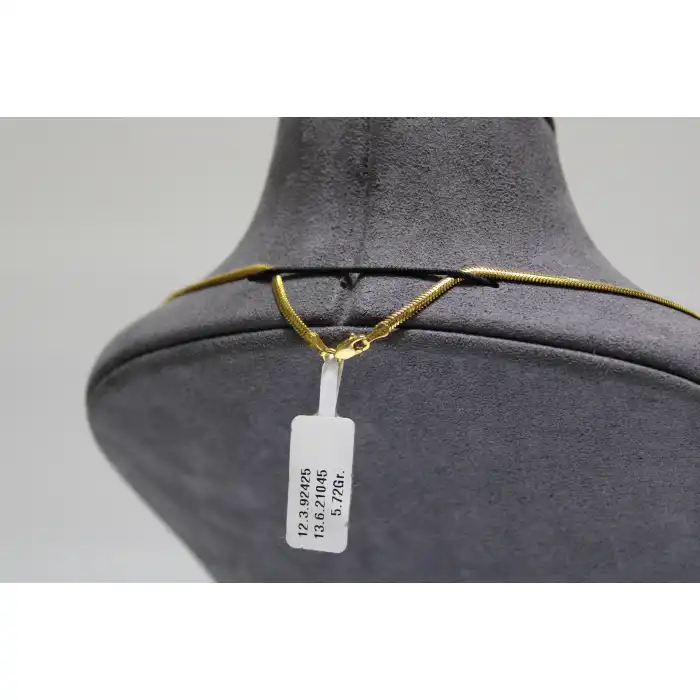 14 Ayar Altın Balık Sırtı Modeli Kolye