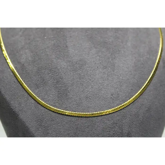 14 Ayar Altın İtalyan Örme Modeli Kolye