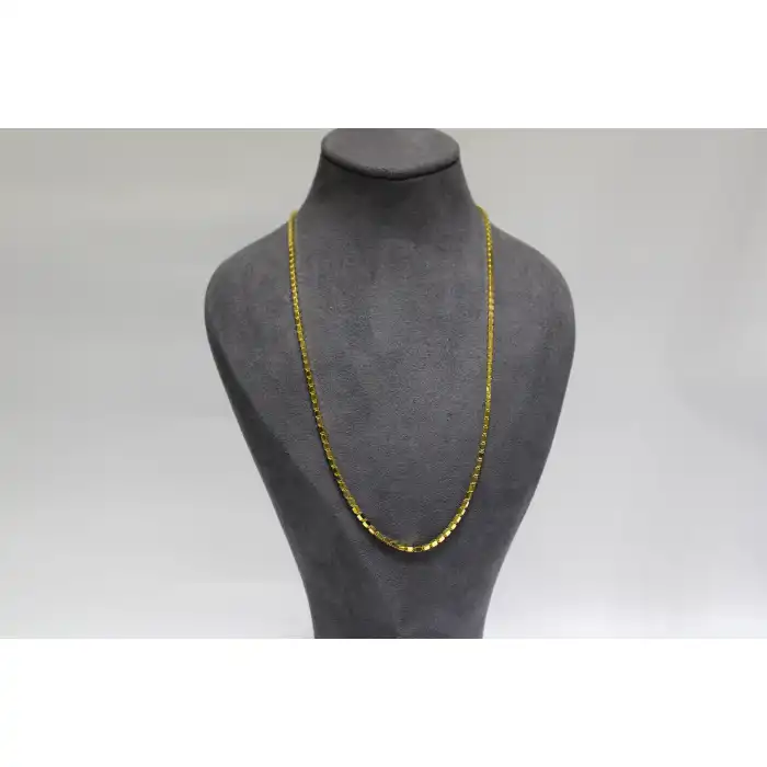 14 Ayar Altın Modern Pullu Zincir Modeli Kolye