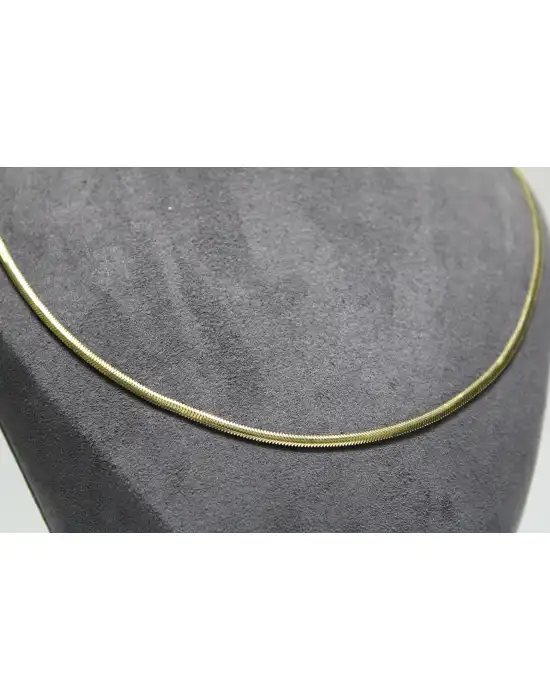 14 Ayar Altın Balık Sırtı Modeli Kolye