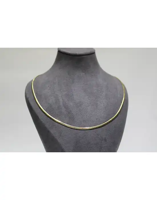 14 Ayar Altın Balık Sırtı Modeli Kolye