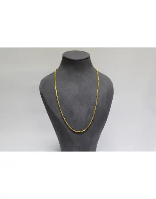 14 Ayar Altın Halat Modeli Zincir Kolye 3.43 GR 65CM