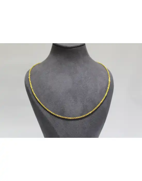 14 Ayar Altın Halat Modeli Zincir Kolye 3.43 GR 65CM