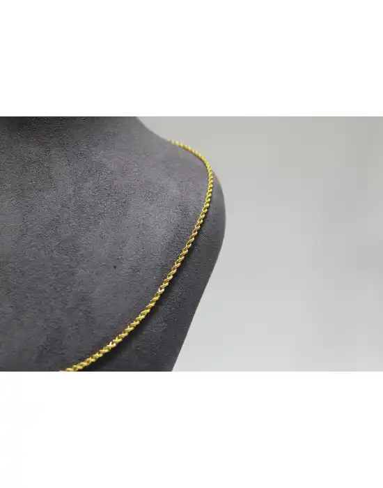 14 Ayar Altın Halat Modeli Zincir Kolye 3.47 GR