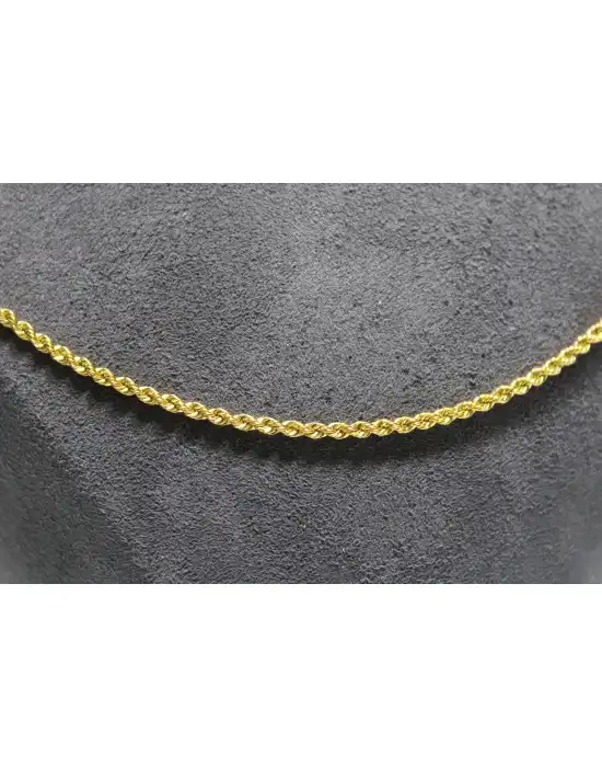 14 Ayar Altın Halat Modeli Zincir Kolye 3.49 GR 65CM
