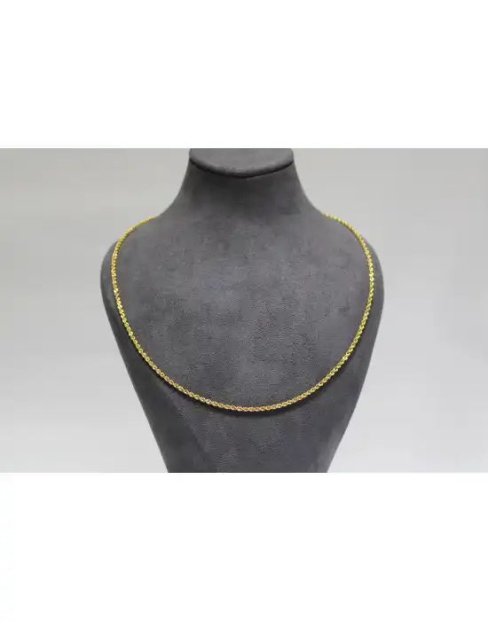 14 Ayar Altın Halat Modeli Zincir Kolye 3.49 GR 65CM