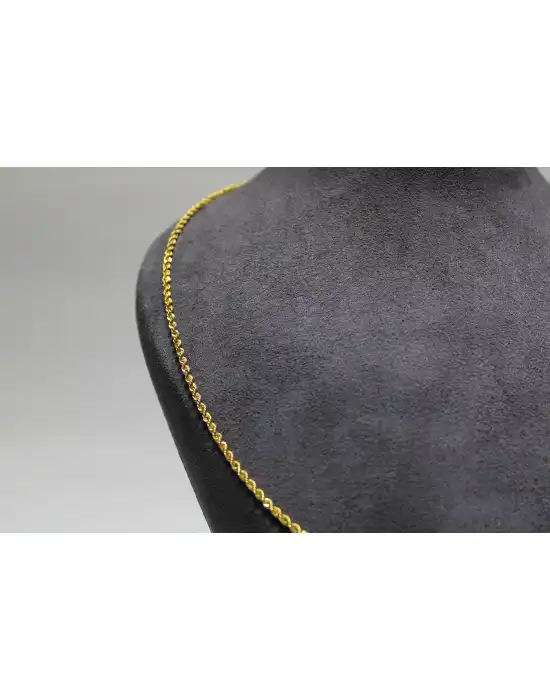14 Ayar Altın Halat Modeli Zincir Kolye 3.49 GR 65CM