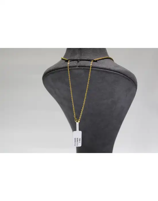 14 Ayar Altın Halat Modeli Zincir Kolye 3.49 GR 65CM