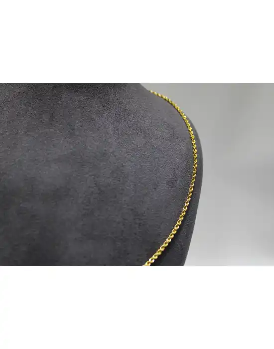 14 Ayar Altın Halat Modeli Zincir Kolye 3.49 GR 65CM