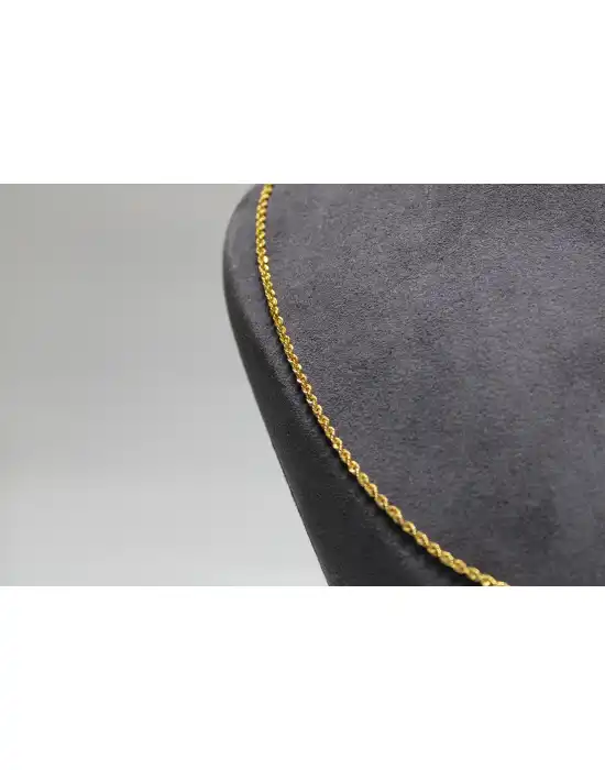 14 Ayar Altın Halat Modeli Zincir Kolye 3.50 GR 60 CM