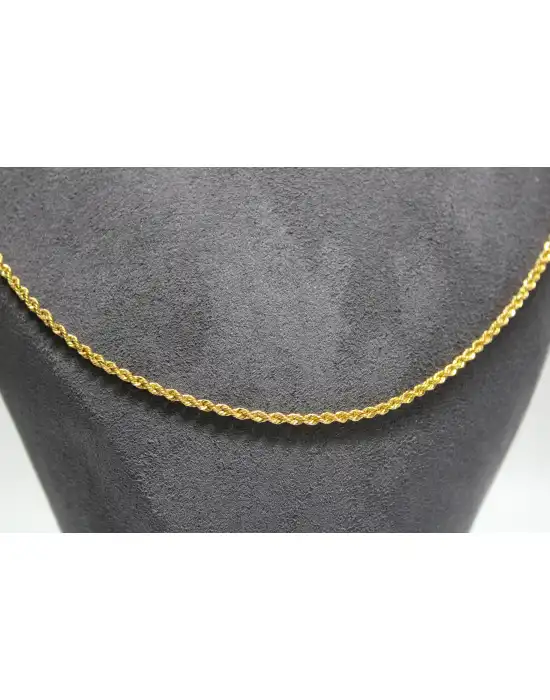14 Ayar Altın Halat Modeli Zincir Kolye 3.50 GR 60 CM