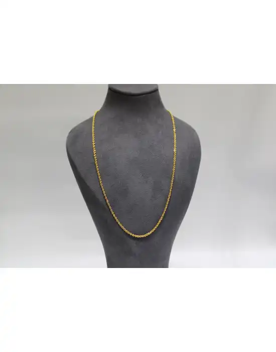 14 Ayar Altın Halat Modeli Zincir Kolye 3.50 GR 60 CM