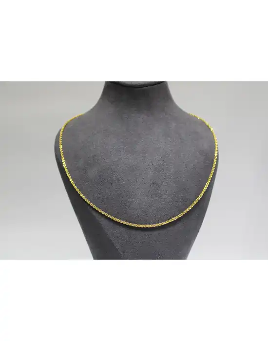 14 Ayar Altın Halat Modeli Zincir Kolye 3.51 GR 65 CM