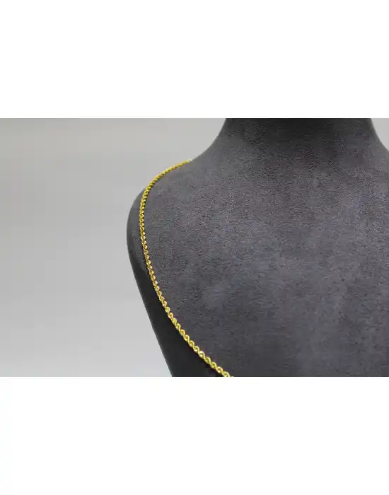 14 Ayar Altın Halat Modeli Zincir Kolye 3.51 GR 65 CM