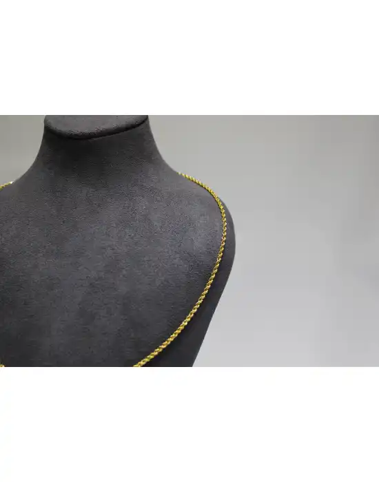 14 Ayar Altın Halat Modeli Zincir Kolye 3.51 GR 65 CM