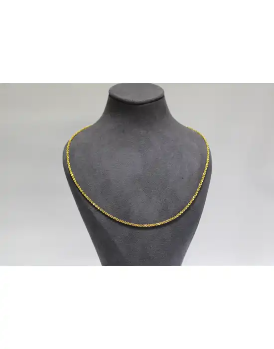 14 Ayar Altın Halat Modeli Zincir Kolye 3.67 GR