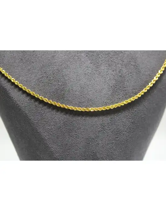 14 Ayar Altın Halat Modeli Zincir Kolye 3.67 GR