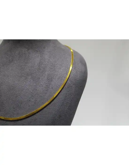 14 Ayar Altın İtalyan Ezme Kolye