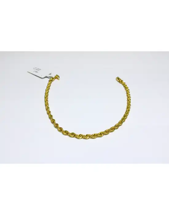 14 Ayar Gerçek Altın Halat Künye