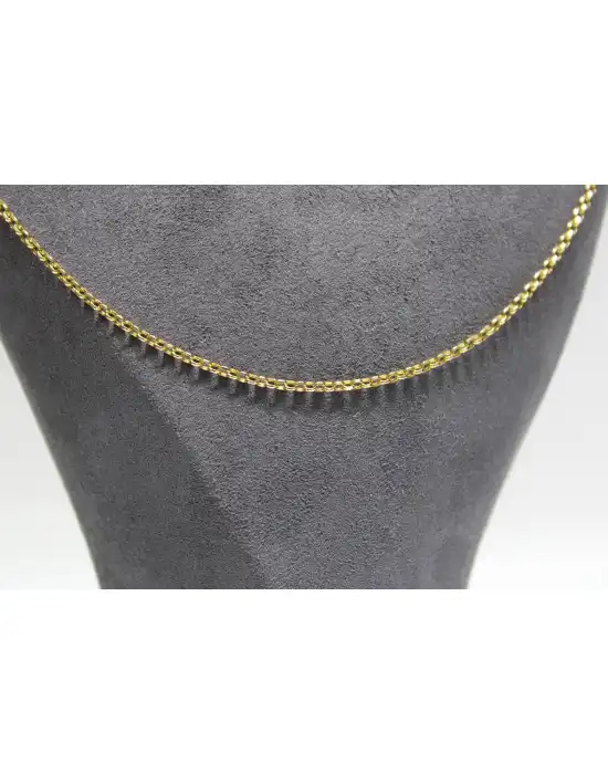 14 Ayar Gerçek Altın Halka Modeli Zincir