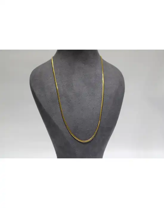 14 Ayar Altın Balık Sırtı Modeli Kolye