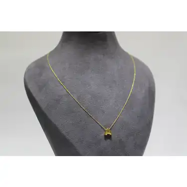 14 Ayar Altın A Harfi Kolye Ucu ve Zinciri
