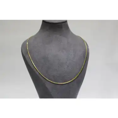 14 Ayar Altın Balık Sırtı Kolye