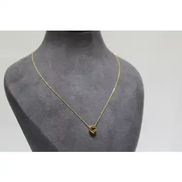 14 Ayar Altın Ç Harfi Kolye Zinciriyle Beraber